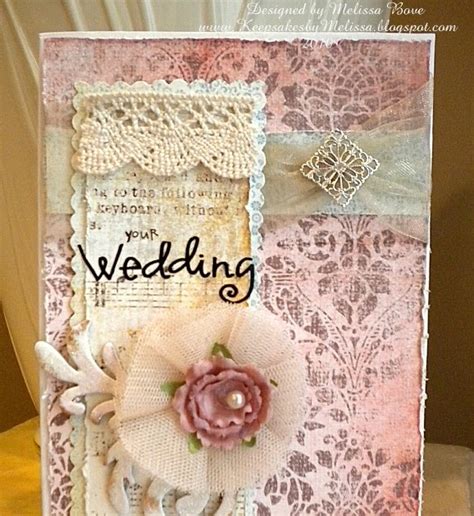 Creating From The Heart ♥ A Damask Wedding Card ♥