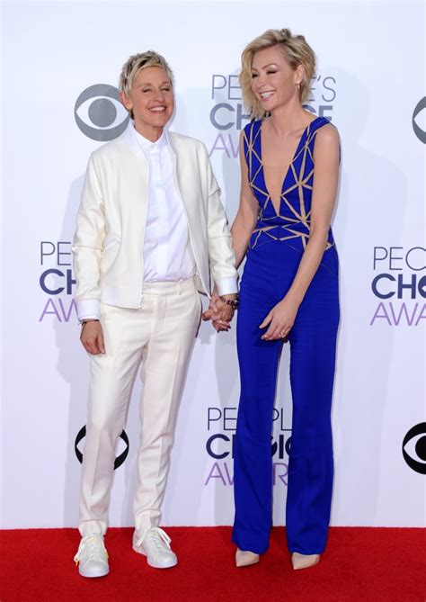 Ellen Degeneres And Portia De Rossi Pda Pictures Popsugar Celebrity