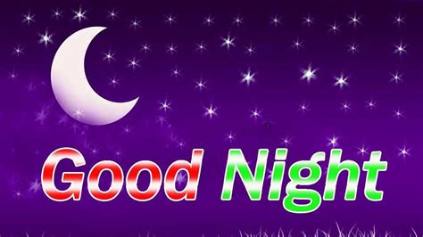 Good Night Word In Purple Sky Background Hd Good Night Wallpapers Hd