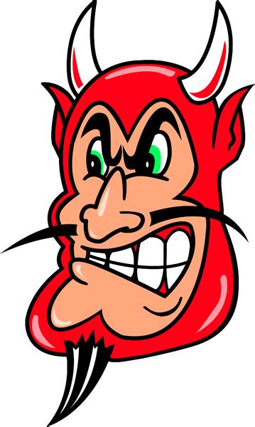 Mascots Decals Devil Team Mascot Full Color