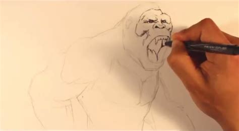 King Kong Drawing Uncut With Commentary Easy Things To Draw