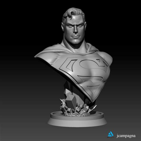 Superman Bust Alex Ross 3d Model 3d Printable Cgtrader