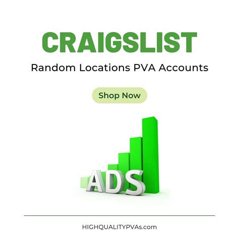Buy Random Locations Craigslist Pva Accounts Highqualitypvas