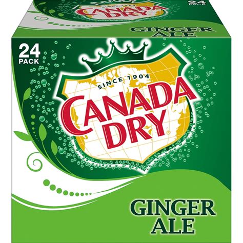 Canada Dry Ginger Ale Soda 12 Fl Oz Cans 24 Pack