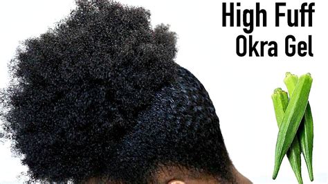 This style is suitable for both natural hair, relaxed hair whether long or short. Sleek High Afro Puff Natural Hairstyle for Black Women Tutorial Type 4C 4B 4A With Okra Gel ...