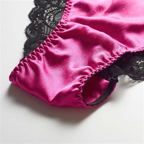 Silriver Womens Silk String Bikini Satin Panties For Women Underwear