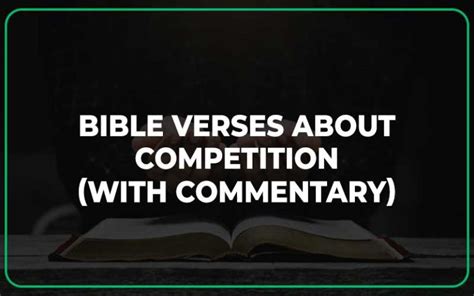 30 Important Bible Verses About Competition With Commentary