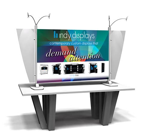 Custom Exhibitline Table Top Display Sets Up With No Tools In Just A