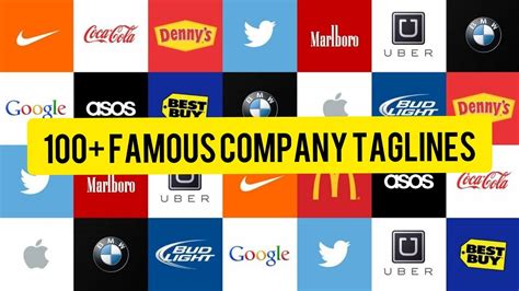 100 Taglines Of Brands And Famous Company Slogans And How To Make One