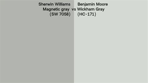 Sherwin Williams Magnetic Gray Sw 7058 Vs Benjamin Moore Wickham Gray