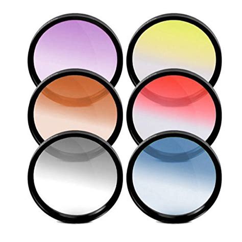 General Brand 58mm Graduated Color Multicoated Six Piece Filter Set