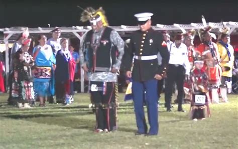 Us Marine War Dancing At Iowa Tribe Of Oklahoma Powwow Goes Viral