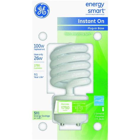 Ge T3 Spiral Plug In Cfl Light Bulb