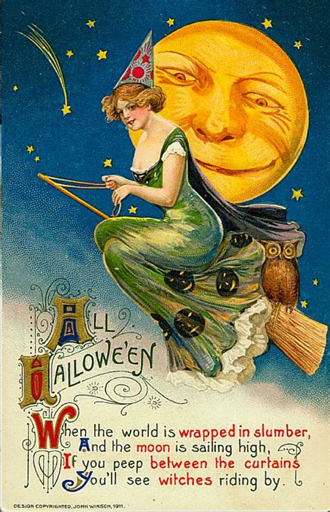 A Collection Of 25 Strange And Creepy Vintage Halloween Postcards