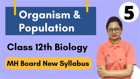 Organisms And Populations Class 12th Biology Part 5 Youtube