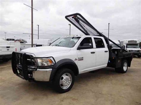 Ram 5500 Heavy Duty 4x4 Flatbed Truck With Hook Head 2013 Utility