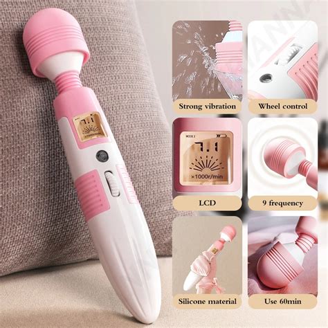 lcd magic wand japan big vibrator g spot powerful clitoris ttvip sex toys