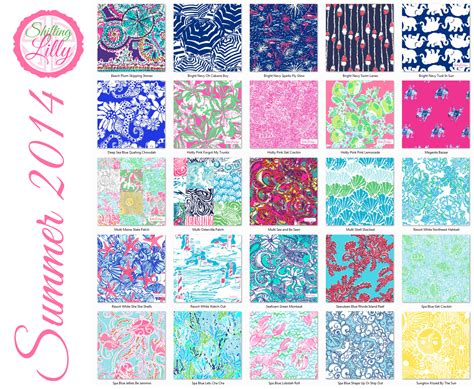 Lilly Pulitzer Prints From Summer 2014 Lilly Pulitzer Patterns Lilly Pulitzer Fabric Lilly