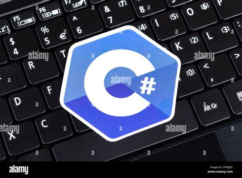 C C Sharp Programming Language Symbol Logo Sticker Laying On A