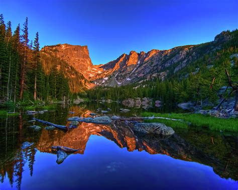 Dream Lake Sunrise Rocky Mountain Natl Park Photograph By Harry Strharsky