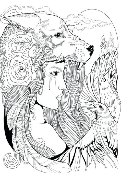 Https://wstravely.com/coloring Page/anime Cute Human Wolf Girl Coloring Pages