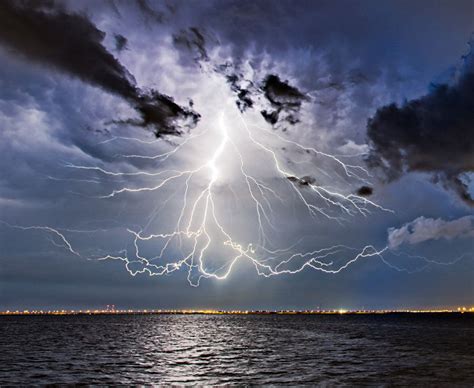 Incredible Levitating Lightning Pictured Over The Sea In California