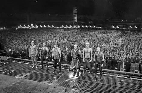 Six Members Boy Band Rammstein Metal Band Concerts Till Lindemann