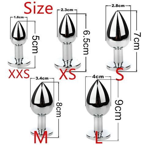 stainless steel smooth anal plug available in 5 sizes etsy