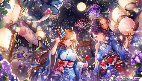 Sangokushi Meishouden Festival Fireworks Yukata Japanese Outfit
