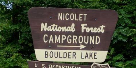 Boulder Lake Campground Travel Wisconsin