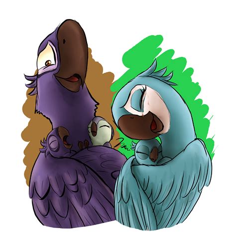 Blu Jewel Rio Cartoon Birds Furry Art Cute Drawings