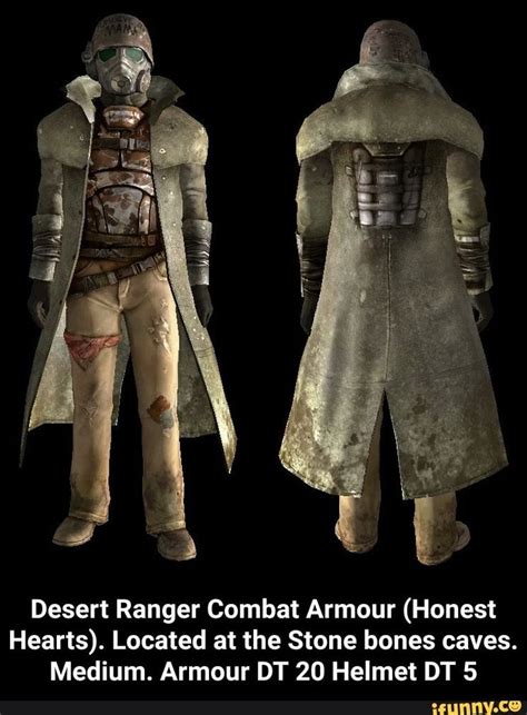 Desert Ranger Combat Armour Honest Hearts Located At The Stone Bones