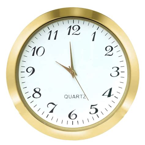 Buy Hillhome Mini Clock Insert 1 716 Inch 37 Mm Round Quartz