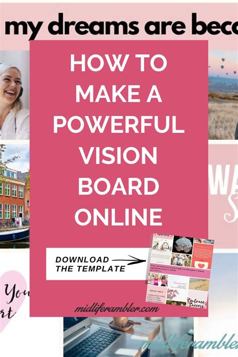 Digital Vision Board Template Browse Our Free Templates For Vision
