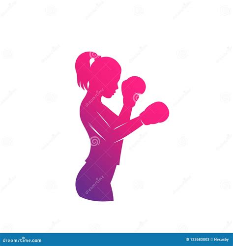 Boxing Girl Vector Illustration Stock Vector Illustration Of Activity