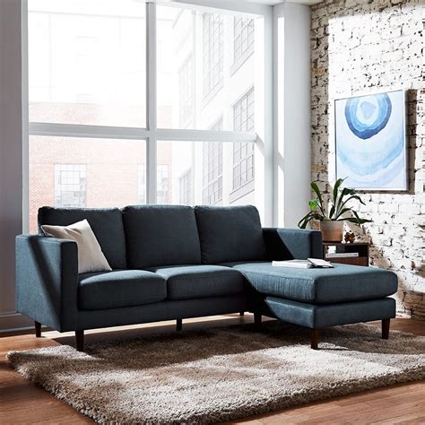 Dark Blue Sectional Sofa With Long Chaise Track Arm Design Spacious Seating Ideas For Small Living Room Stylish 80 Inch Couch 1024x1024 
