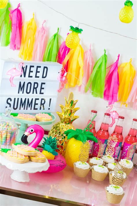 End Of Summer Party Cart Summer Kids Party Summer Birthday Party
