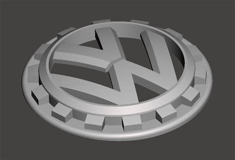 Volkswagen Logo 3d