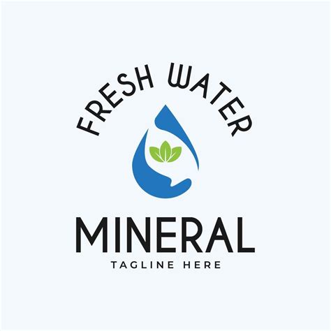Diseño Vectorial De Logotipo Para Empresas De Agua Mineral Con