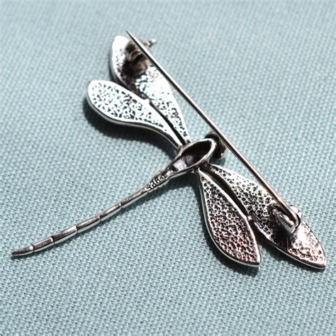 Sterling Silver Dragonfly Brooch Martha Jackson Jewellery