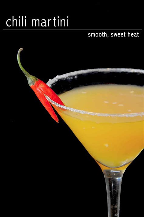 Chili Martini Cocktail Recipe With Gin Or Vodka White On Rice Couple