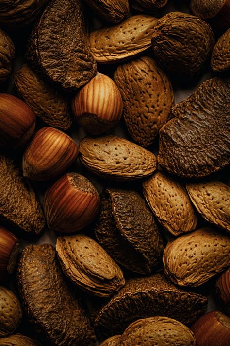 Nuts Almonds Hazelnuts Brown Fruits Hd Phone Wallpaper Peakpx