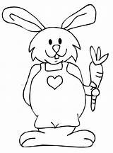 Coloring Rabbit Bunny Easter sketch template