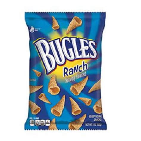Bugles Ranch Naturally Flavored 3 Oz 85 G 6 In A Box Crispy Corn