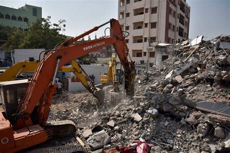 Here's what the building looked like. Hyderabad building collapse: Death toll climbs to 11- The ...