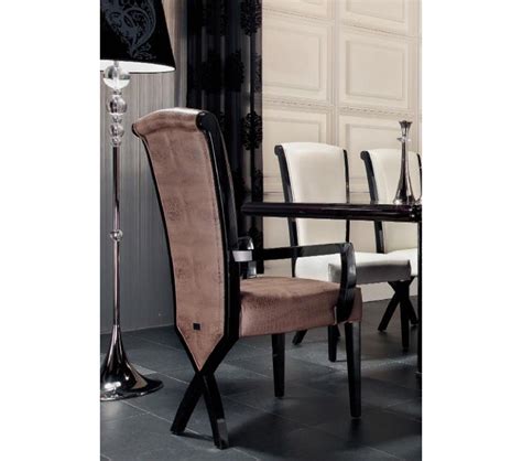 Many people choose dining chairs with arms because they just look more substantial and give more a sense of occasion. DreamFurniture.com - Transitional X Leg Crocodile Leather ...
