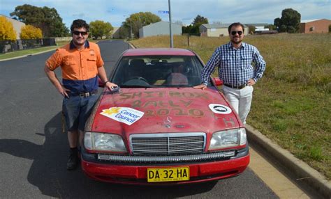 Call us 13 11 20. Orange duo taking part in Shitbox Rally for Cancer Council ...