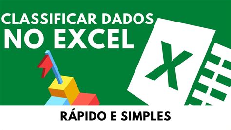 CLASSIFICAR EXCEL Como Classificar Dados No Excel YouTube