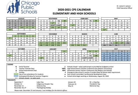 Cps 2020 2021 School Calendar Chicago School Options