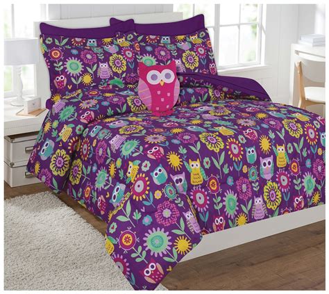 Buy products such as busy bee under the rainbow metallic bed in a bag bedding set, full at walmart and save. Fancy Collection 6pc Kids / teens girls Owl Flowers Design ...